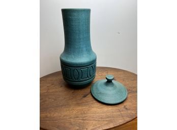 Alvino Bagni Rosenthal Netter Italy 12' Art Deco Vase Pottery Italian