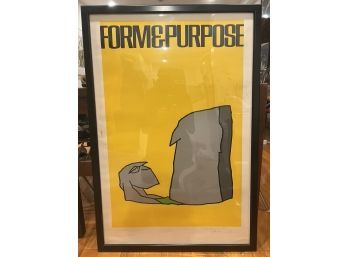 Rare/signed- Moshe Safdie Form & Purpose Lithograph