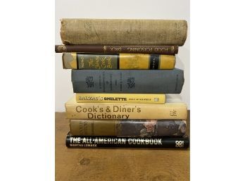 8x Vintage Cookbook- Balzac's Omelette, Food In History, Food Poisoning