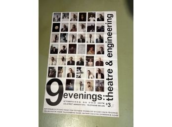Rare- Rauschenberg ' 9 Evenings: Theatre & Engineering' Poster