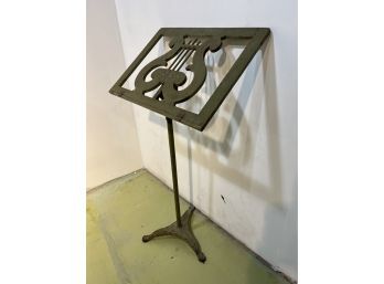 Antique Cast Iron Piano Sheet Music Stand
