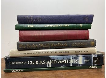 7x Watch Clock And Pocket Watch Books