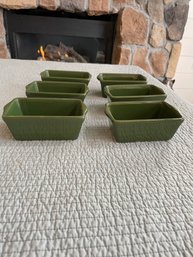 Green Loaf Ramekins - Set Of 6