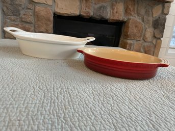 2 Ceramic Casserole Dishes