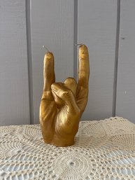Gold 'Rock On' Candle