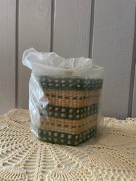 Vintage Wicker Nesting Baskets - New In Box