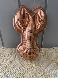 Vintage Copper Lobster Mold