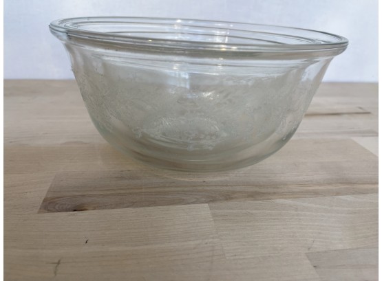 Vintage Clear Glass Pyrex Bowl Set