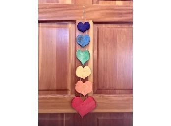 Rainbow Heart Door Hanger 2