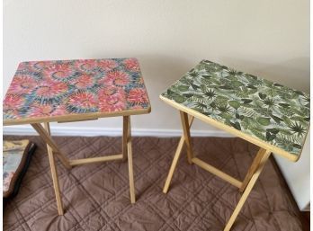 TV Trays: Tie Dye And Palm