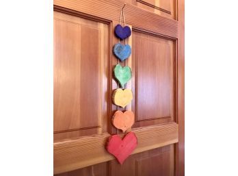 Rainbow Heart Door Hanger 1