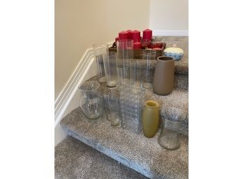 Vase And Candle Lot