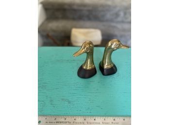 MCM Brass Canadian Goose Bookends