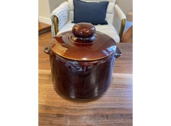 Vintage West Bend Stoneware Bean Pot