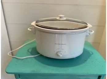 White Crock Pot