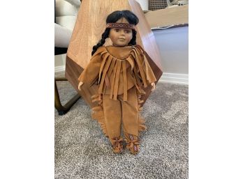Vintage Ashley Belle Porcelin Native American Doll
