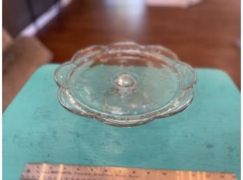 Anchor Hocking Savannah Clear Glass Cake Platter