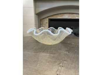 Frosted Edged Serving Dish