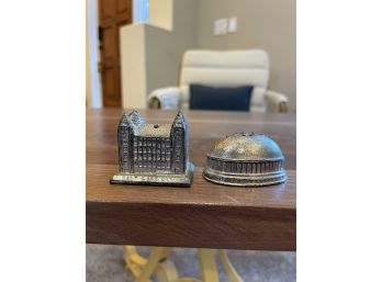 Mormon Temple Miniature Sale And Pepper Shaker