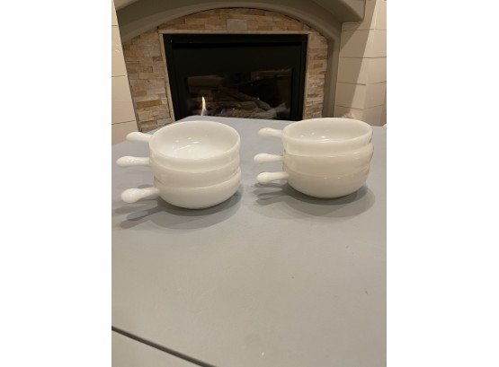 Set Of 6 Glassbake Bowls