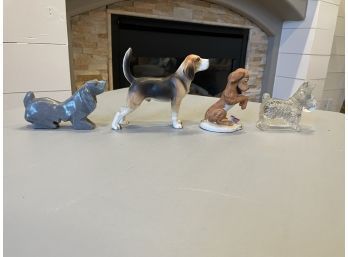 Small Dog Figurine - Set Of 4