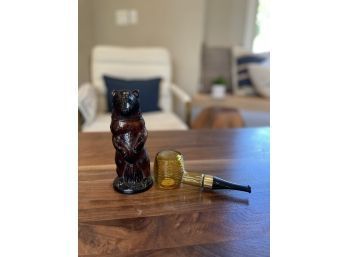 Avon Perfume Bottles - Pipe And Bear