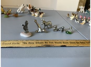 Mini Figurine - Silver Collection, Lot Of 6