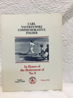 12x15 Carl Yasztrzemski Commemorative Folder