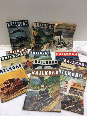12 Issues 1950 Railroad Magazine As Pictured