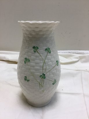 Belleek 8.5 Inch Tall Vase