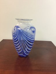 8 Inch Tall Swirl Vase Fro Thames Street Glass House
