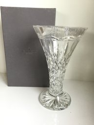 WATERFORD CRYSTAL LISMORE STATEMENT Heavy Footed 14' VASE