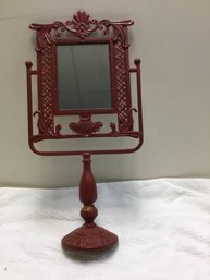26 Inch Tall Mirror On Sheet Metal Stand