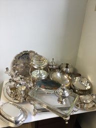 Box Lot Silver Plate As Pictured