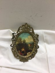 Small Vintage Italian Landscape Made In Italy