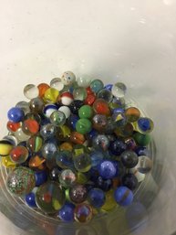 Container Or Marbles As Pictured