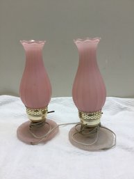 Vintage Pink Table Lamps