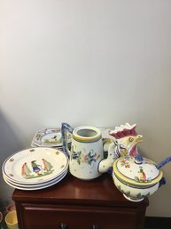 Lot Of Quimper Pottery As Pictured
