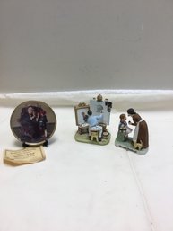 Lot Of Small Norman Rockwell Figures