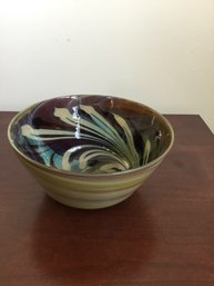 7 Inch Hand Painted Swirl Bowl