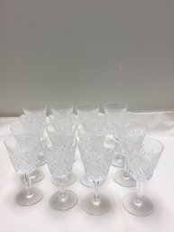 Lot Of 16 Waterford Glasses
