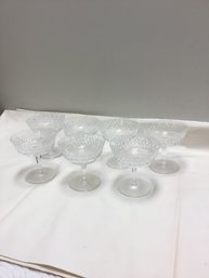 Lot Of 7 Waterford Champagne/sherbet Glasses
