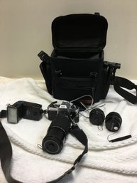 Pentax Super Program Camera Case And Accessories