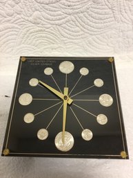 Last United States Silver Coinage Wall Clock Untested