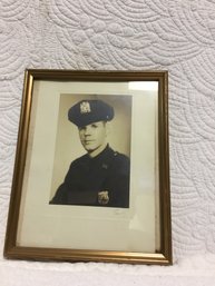 9x7 Vintage Policeman Photo