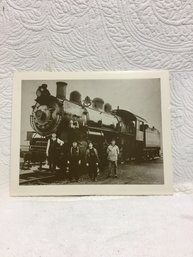 Locomotive And Crew 14x18 On Foam Board
