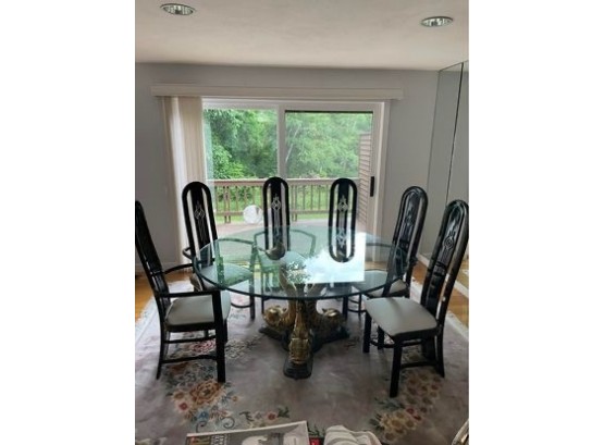 Ornate 60x30 Dining Set With 6 Chairs