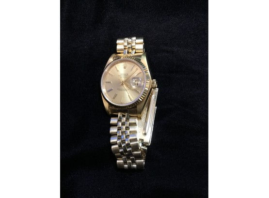 Beautiful Gold Rolex Datejust Vintage Mens Watch