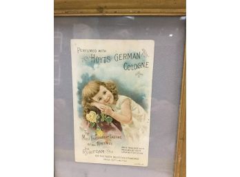 19th Century Framed Advertisement