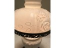 19 In Tall Ornate Milk Glass And Electic Lamp